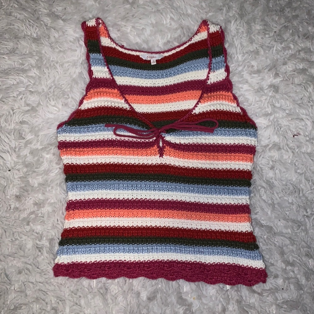 Y2K CANDIES KNITTED TANK TOP SIZE M!!